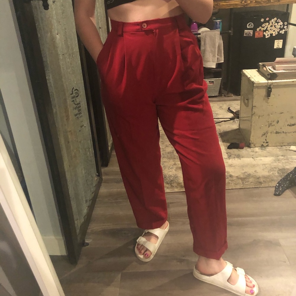 Vintage Ann Taylor Red Trousers